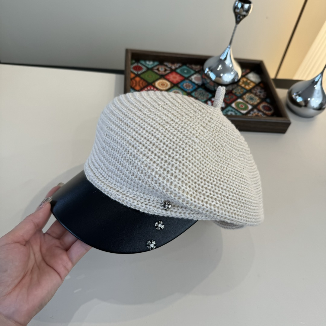 💕克罗心鸭舌骑士帽，定制款骑士帽，不规则 头围57cm