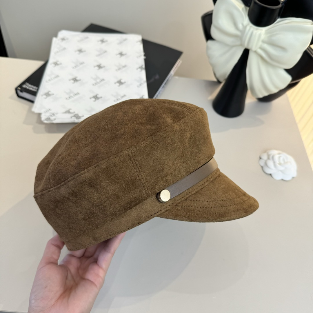 💕Celine赛琳新款鸭舌帽军帽，头围57cm