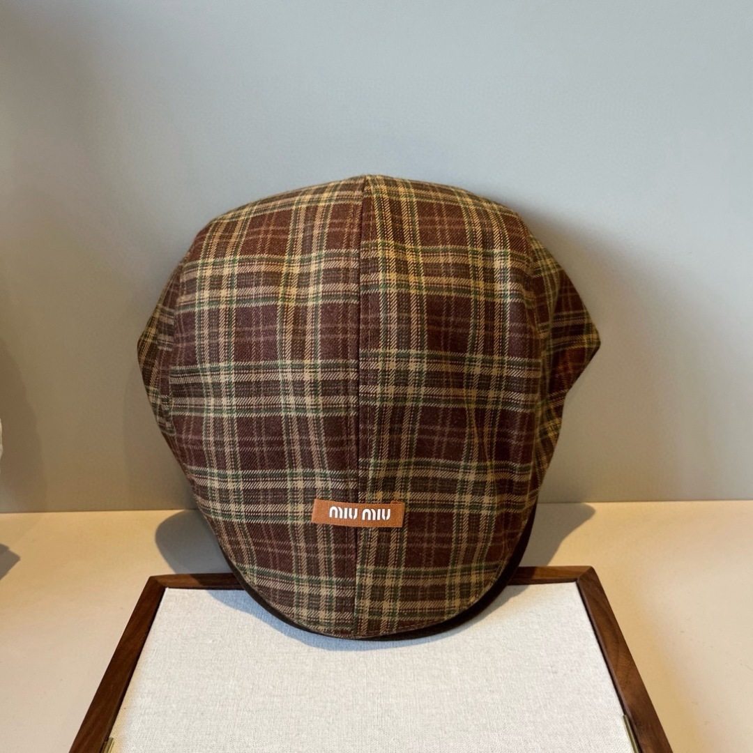 💕miumiu缪缪鸭舌前进帽，头围58cm