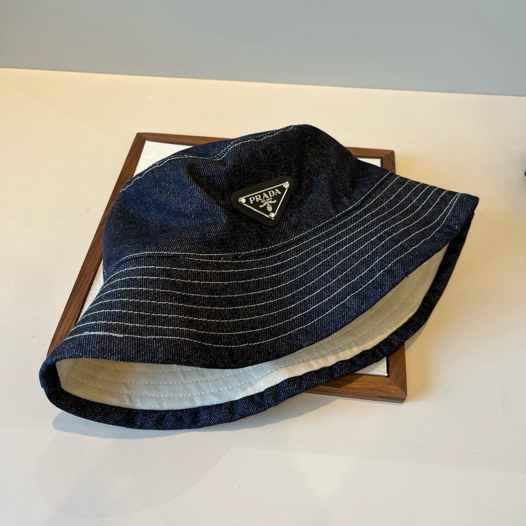 💕普拉达高端定制渔夫帽，头围57cm