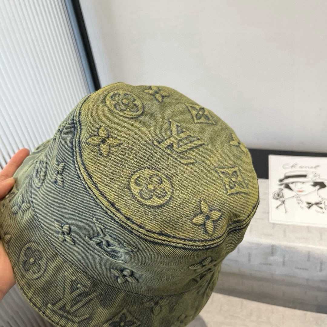 💕LV路易威登新款牛仔渔夫帽，头围57cm 男女通用