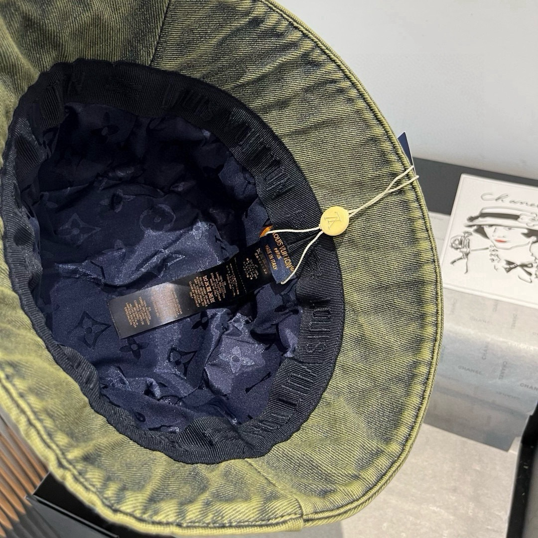 💕LV路易威登新款牛仔渔夫帽，头围57cm 男女通用