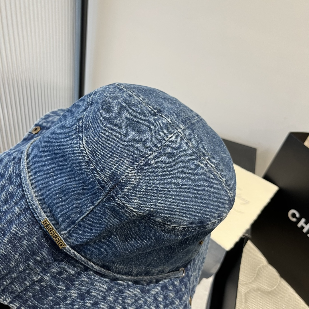 💕burberry巴宝莉新款牛仔渔夫帽，头围57cm