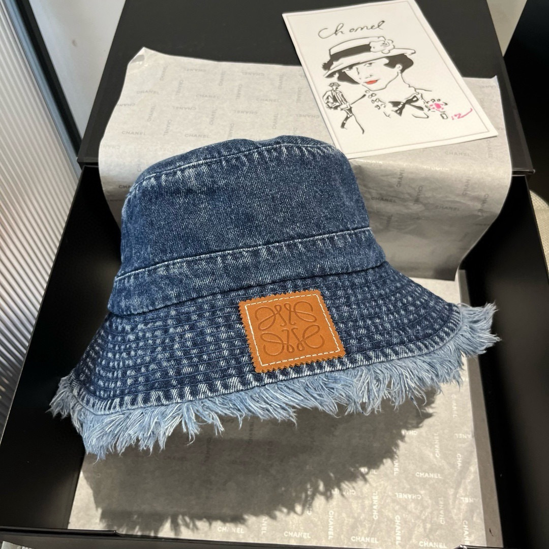 💕LOEWE罗意威新款牛仔渔夫帽，头围57cm