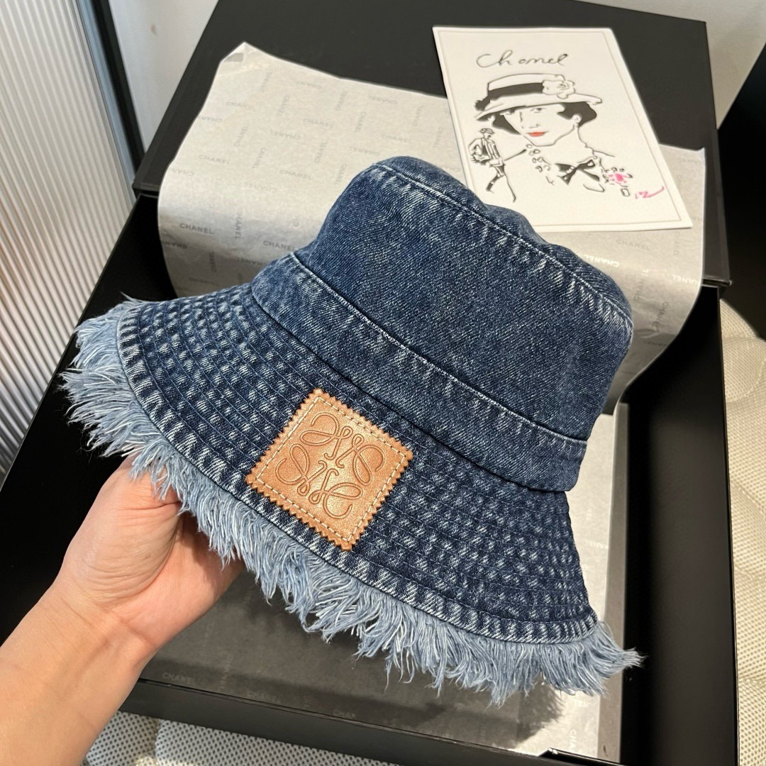 💕LOEWE罗意威新款牛仔渔夫帽，头围57cm