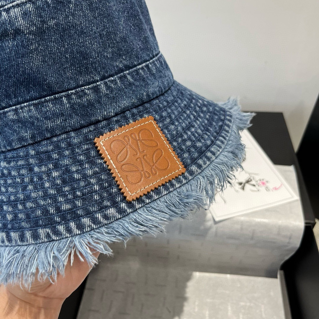 💕LOEWE罗意威新款牛仔渔夫帽，头围57cm