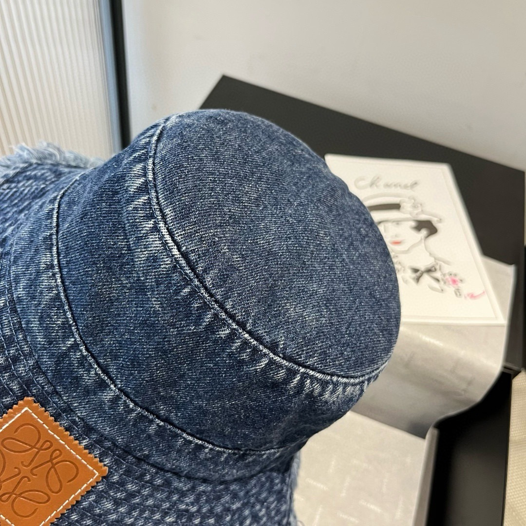 💕LOEWE罗意威新款牛仔渔夫帽，头围57cm