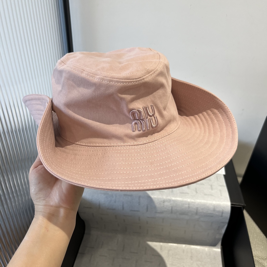 💕miumiu缪缪高端牛仔渔夫帽，原单品质，头围57cm