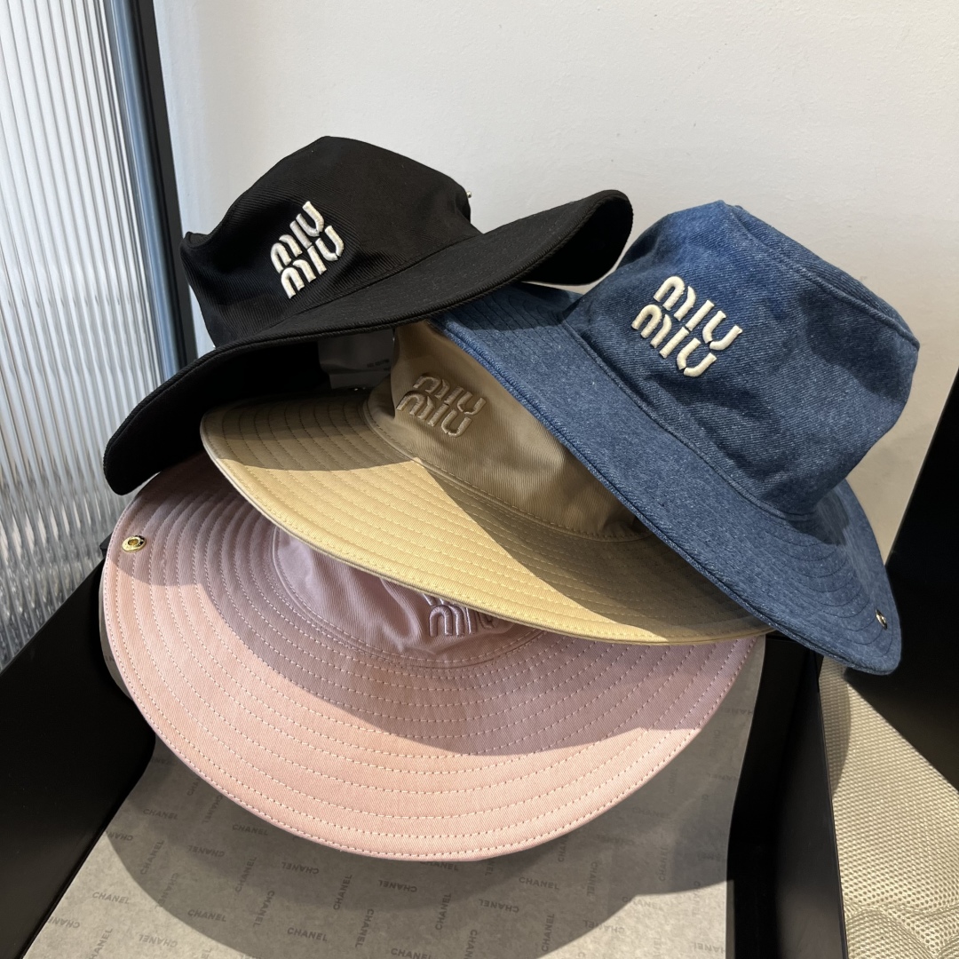 💕miumiu缪缪高端牛仔渔夫帽，原单品质，头围57cm