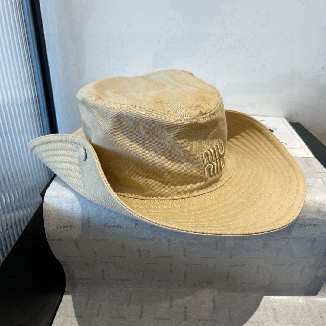 💕miumiu缪缪高端牛仔渔夫帽，原单品质，头围57cm