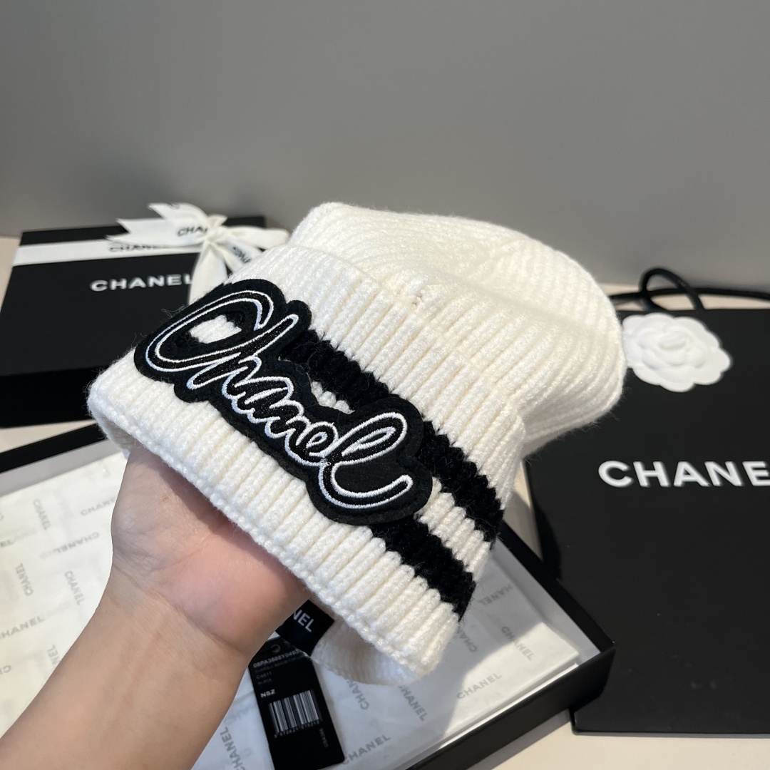 💕Chanel香奈儿针织毛线帽