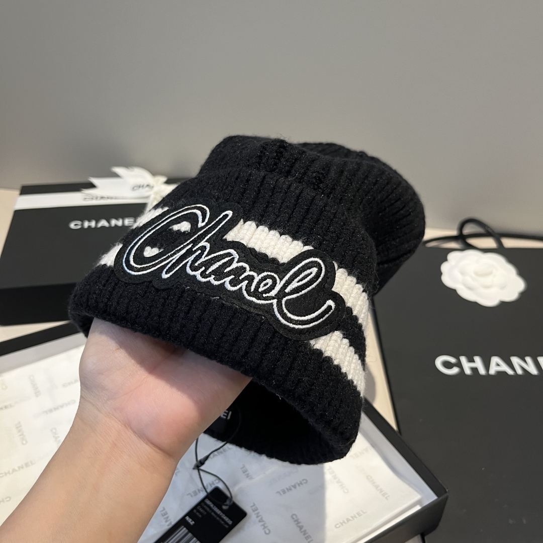 💕Chanel香奈儿针织毛线帽