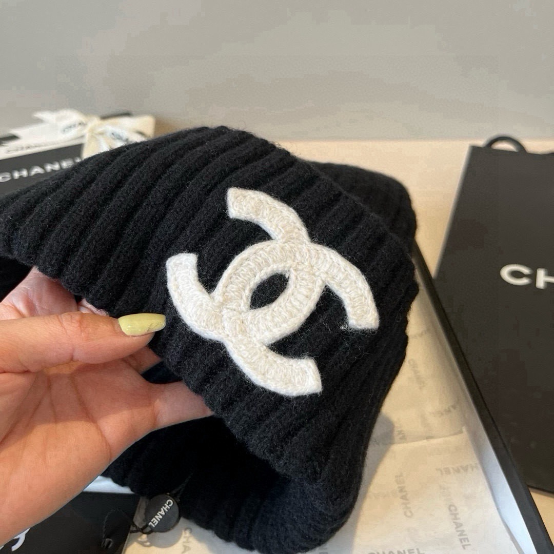 💕Chanel香奈儿针织毛线帽