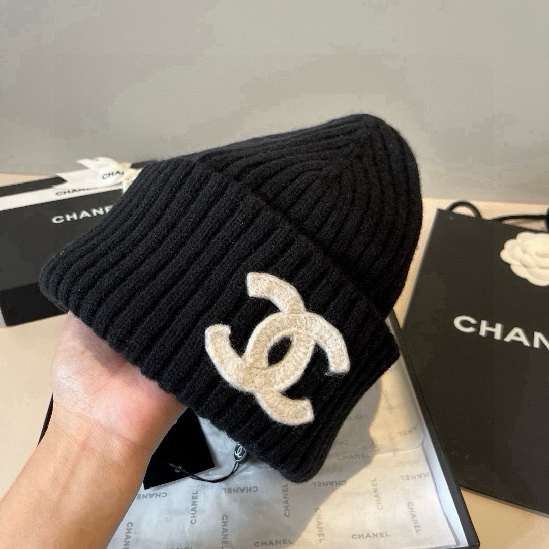 💕Chanel香奈儿针织毛线帽