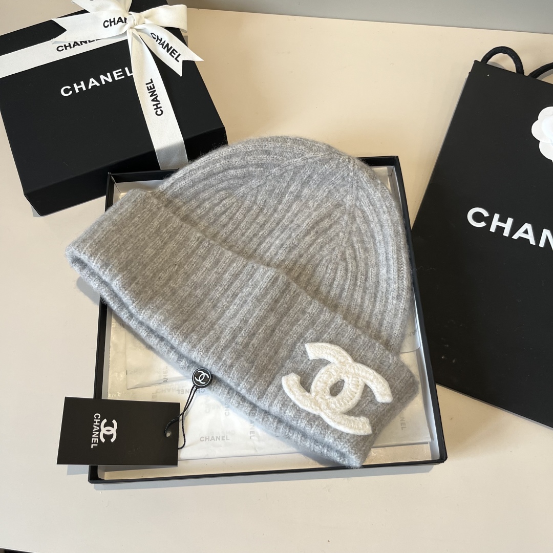 💕Chanel香奈儿针织毛线帽