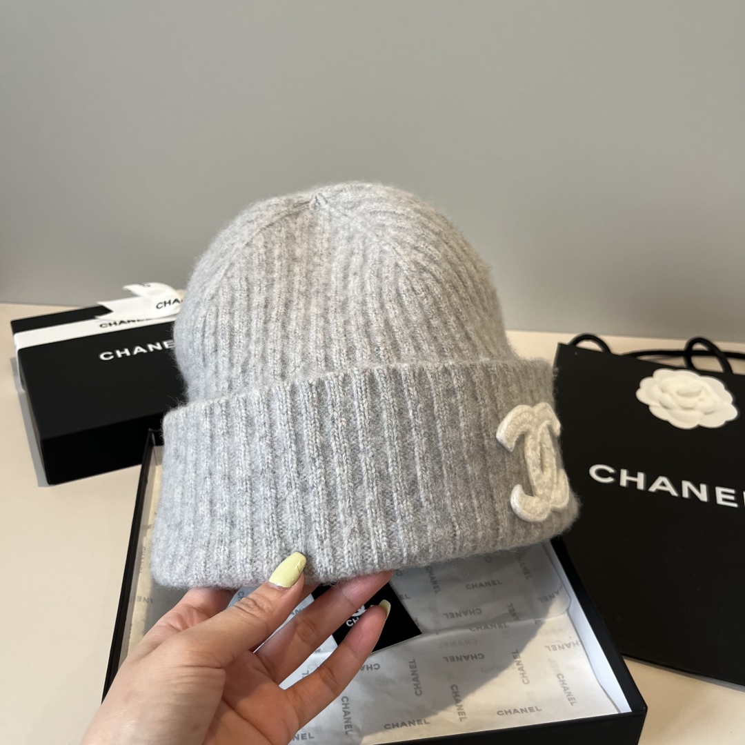 💕Chanel香奈儿针织毛线帽