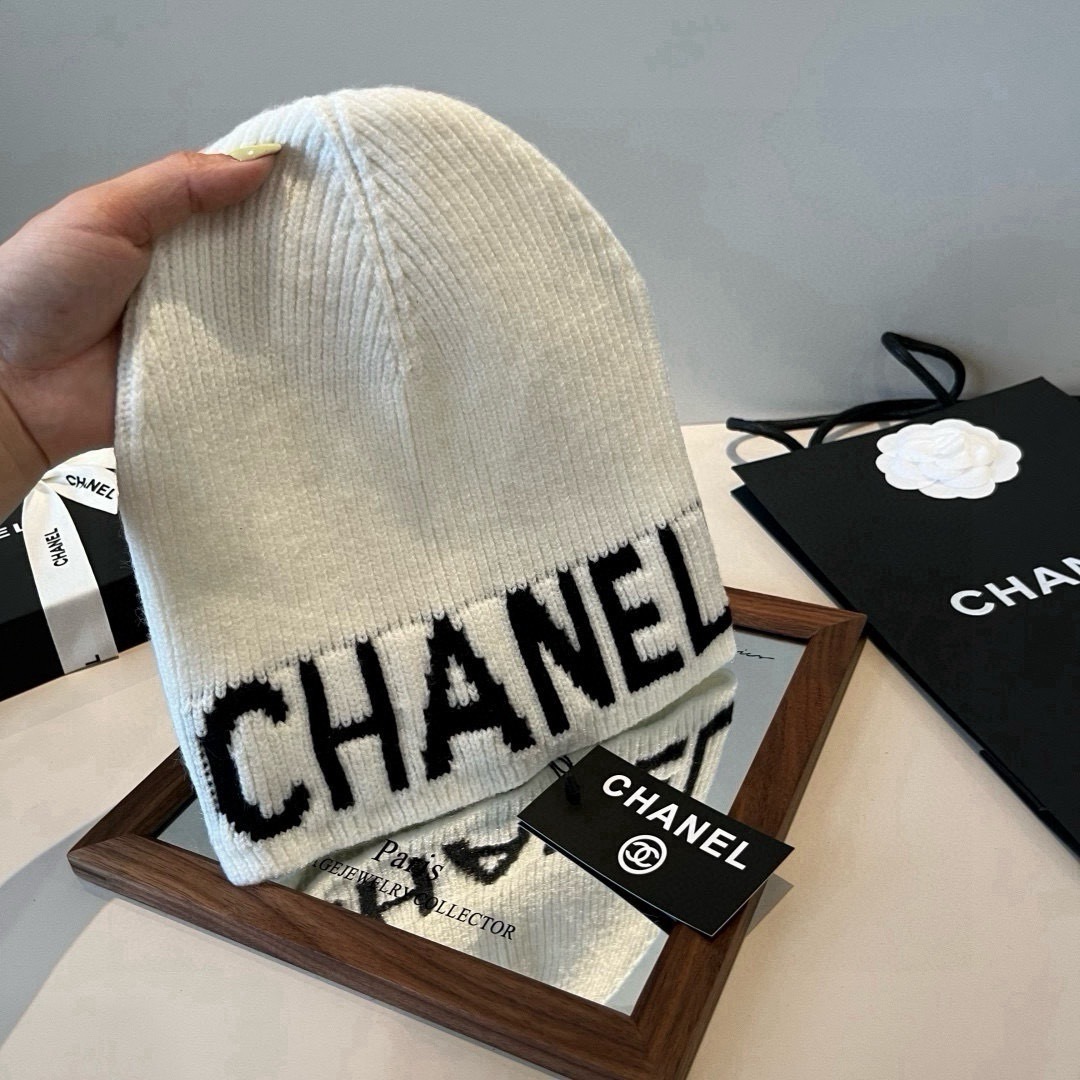 💕Chanel香奈儿针织毛线帽