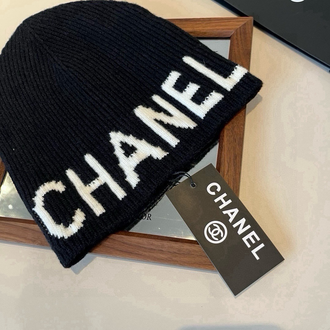 💕Chanel香奈儿针织毛线帽