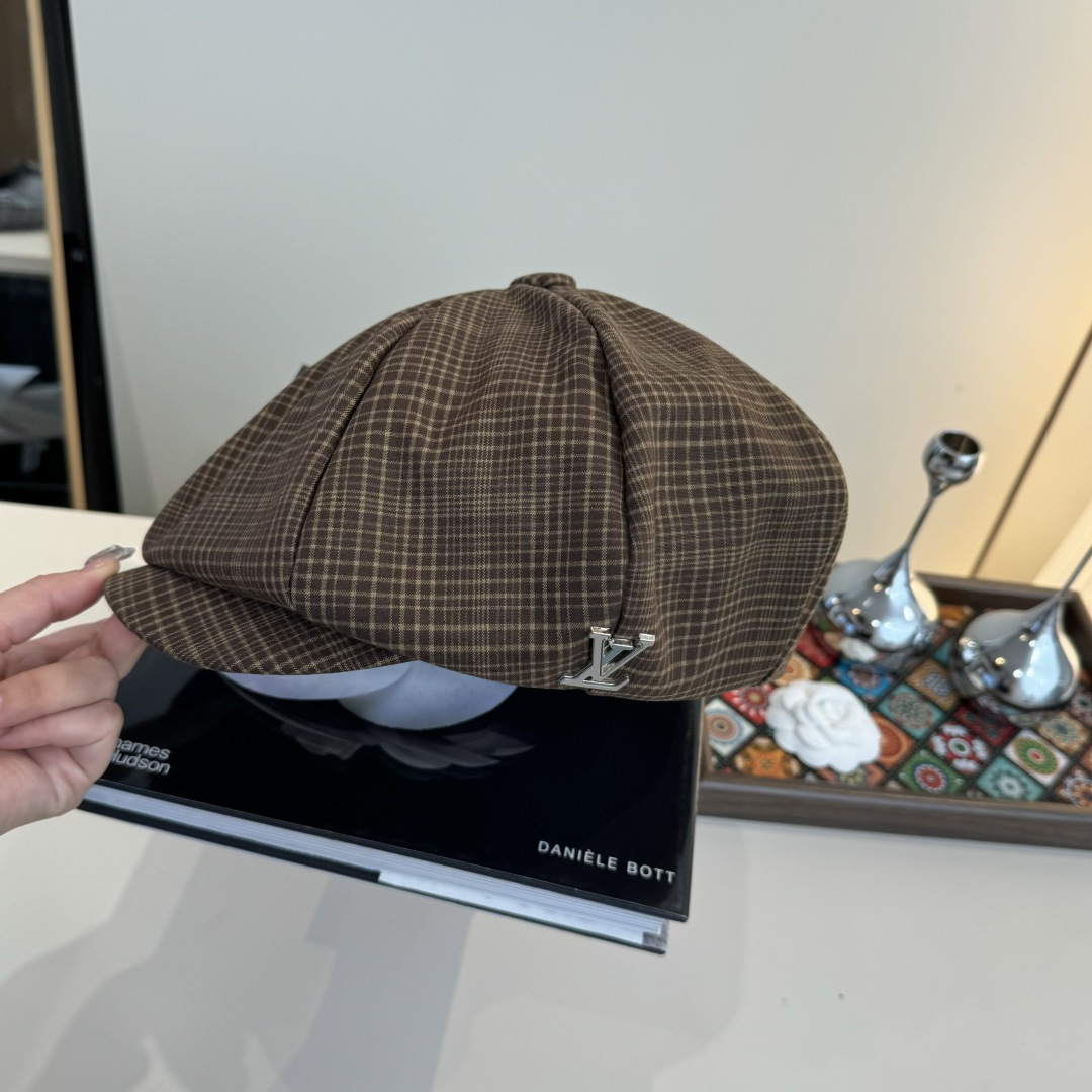 💕Lv路易斯新款鸭舌画家帽，男女通用，