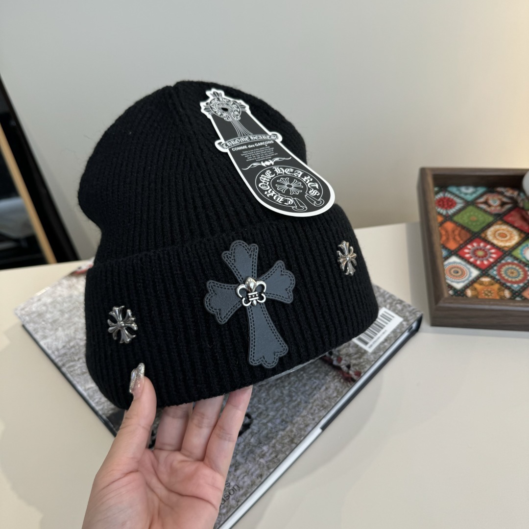 💕克罗心新款针织毛线帽