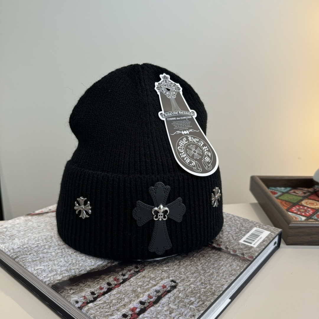💕克罗心新款针织毛线帽
