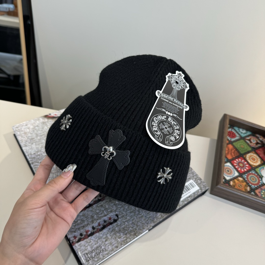 💕克罗心新款针织毛线帽