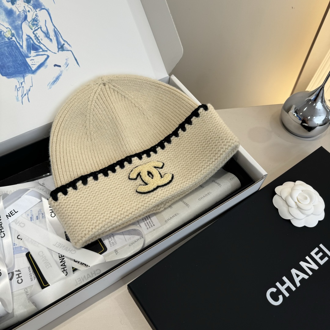 💕Chanel香奈儿针织毛线帽