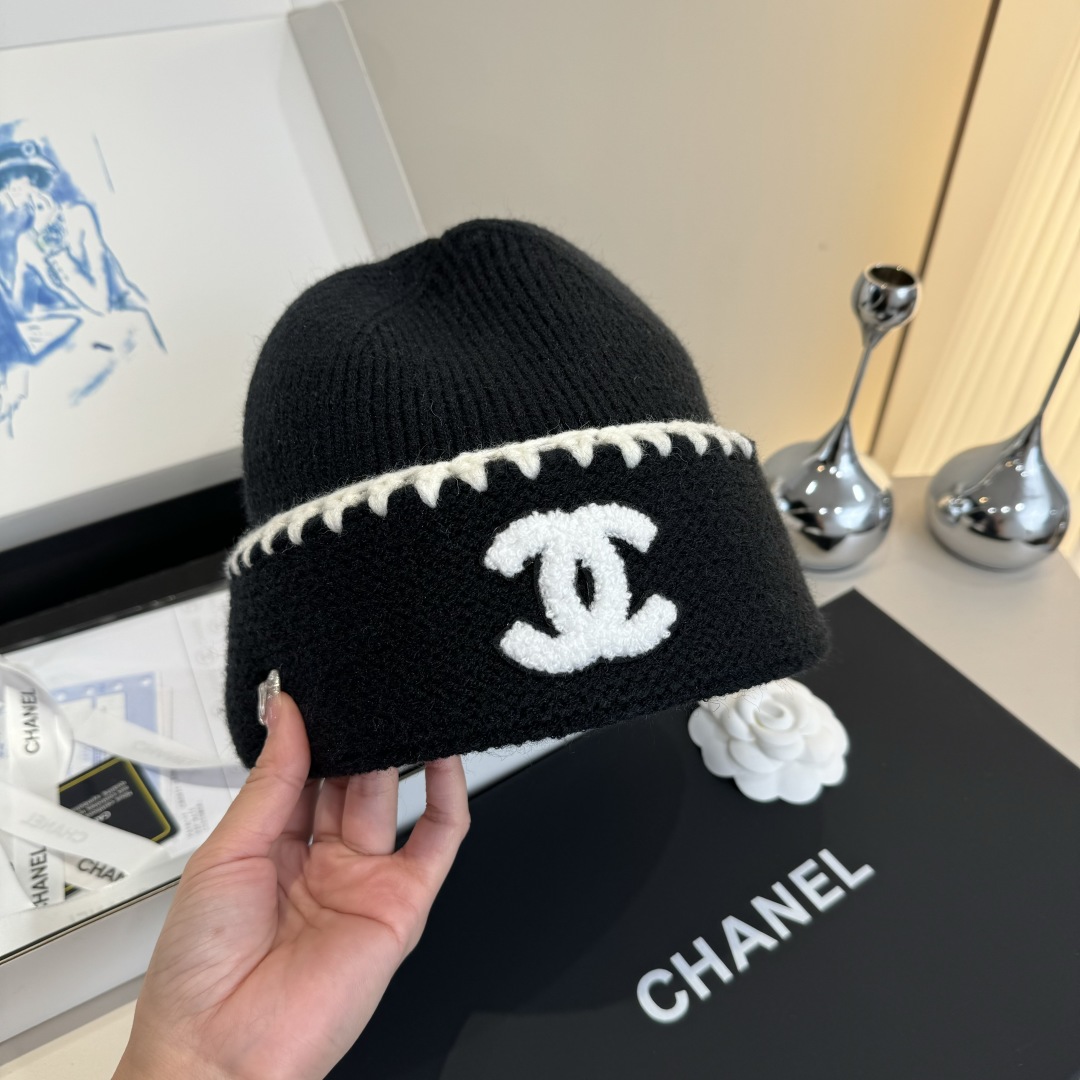 💕Chanel香奈儿针织毛线帽