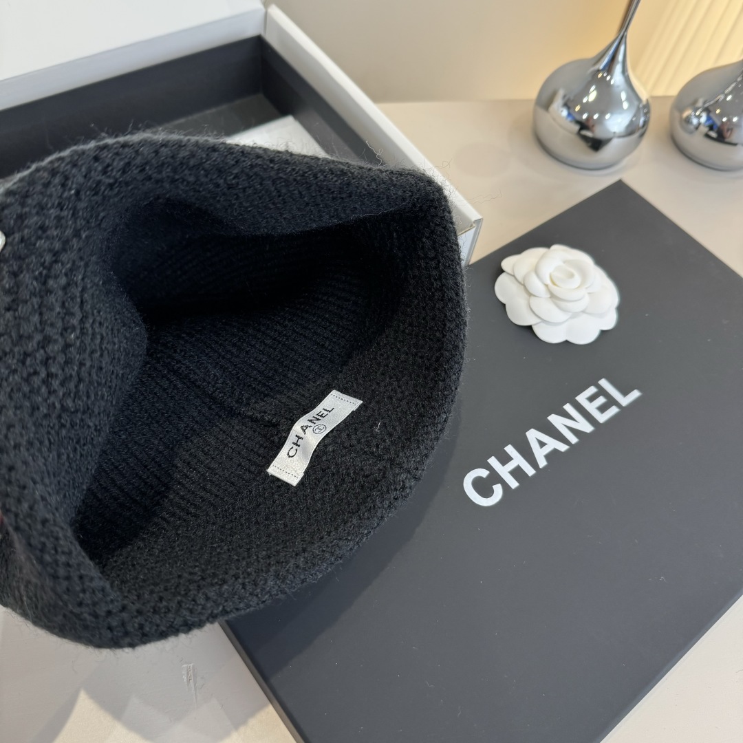 💕Chanel香奈儿针织毛线帽