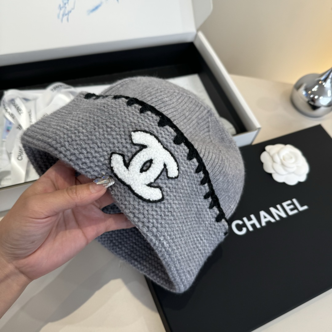 💕Chanel香奈儿针织毛线帽