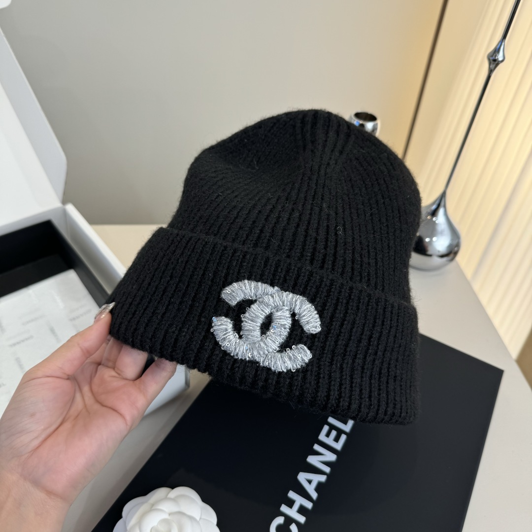 💕Chanel香奈儿针织毛线帽