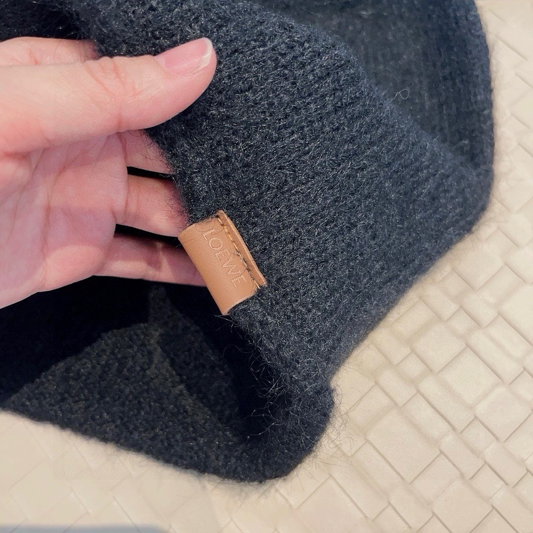 💕LOEWE罗意威秋冬新款毛线帽,嘻哈风针织帽,男女款毛线帽 4个色