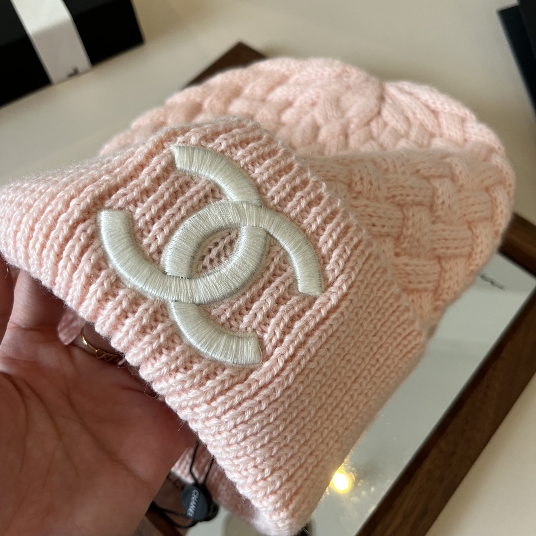 💕Chanel香奈儿针织毛线帽