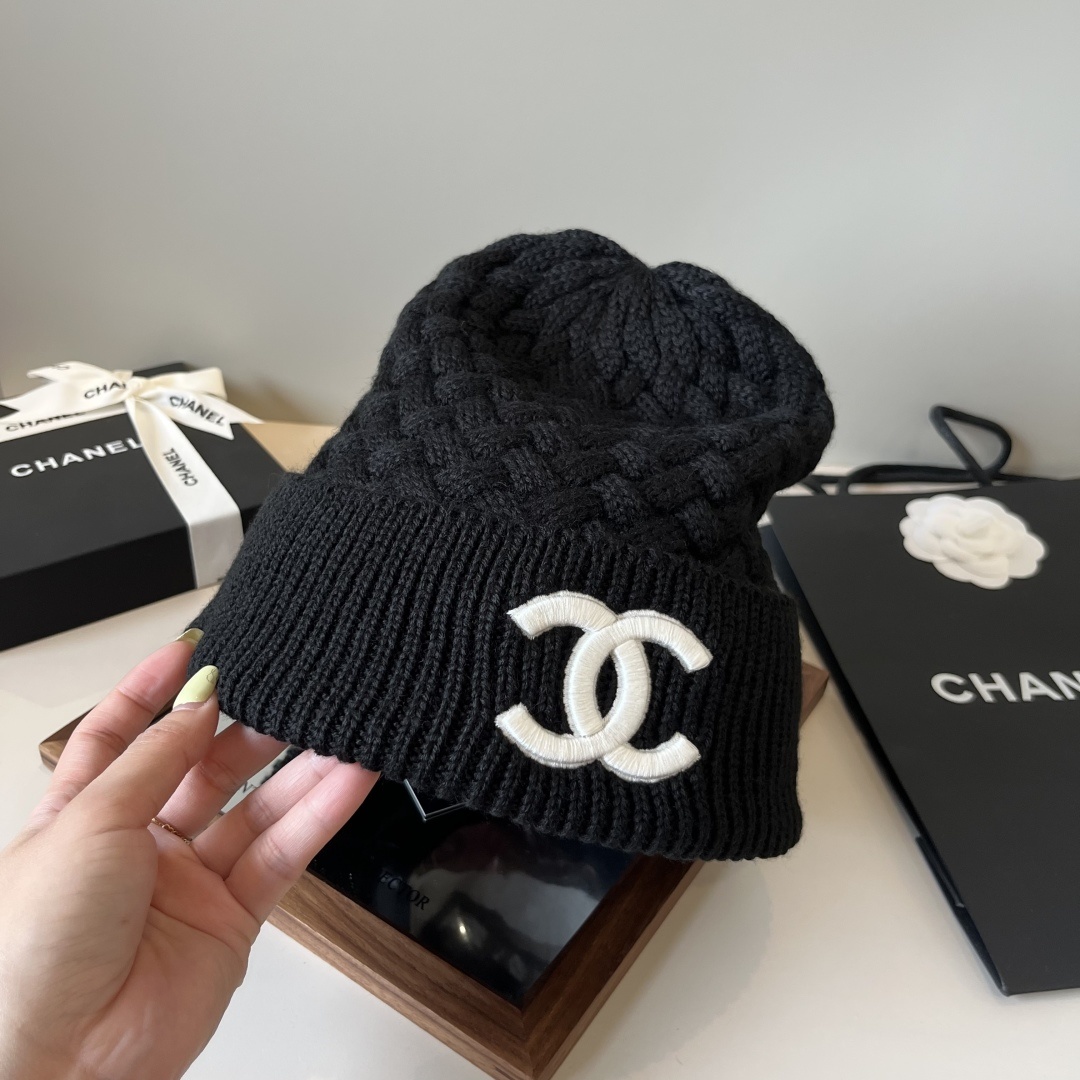 💕Chanel香奈儿针织毛线帽