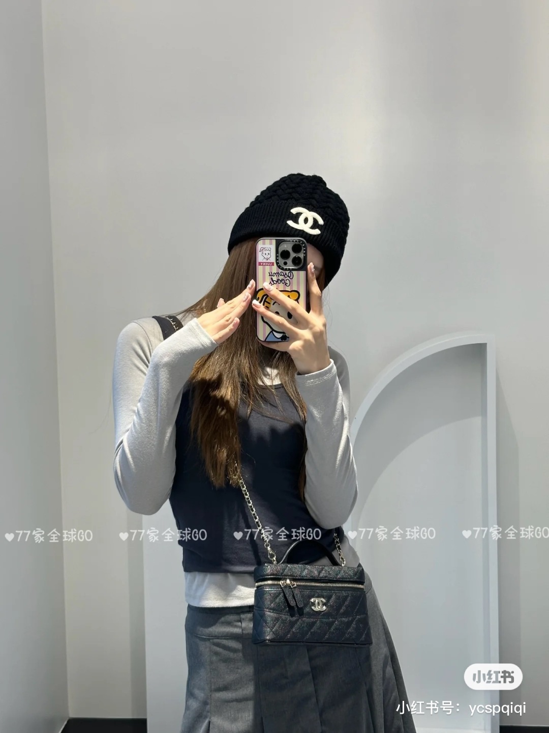 💕Chanel香奈儿针织毛线帽