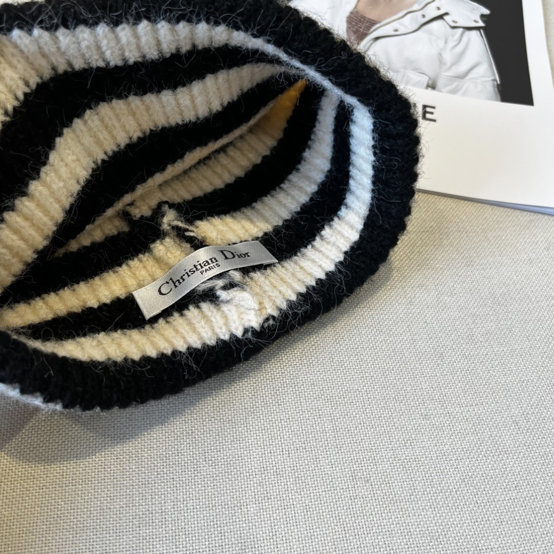 💕Dior Miss迪奥针织毛线帽，羊毛帽