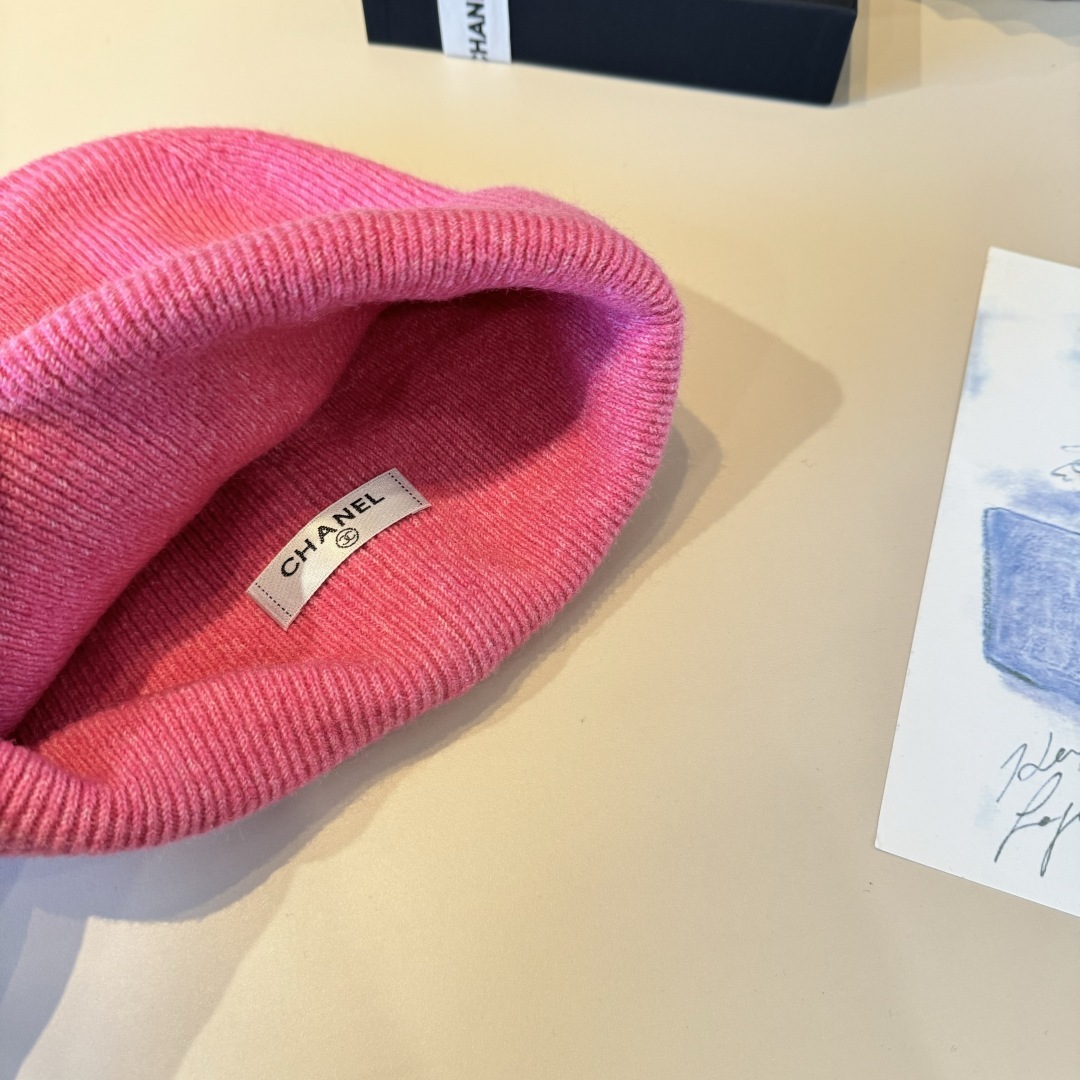 💕Chanel香奈儿秋冬新款毛线帽 羊毛面料,内标齐全