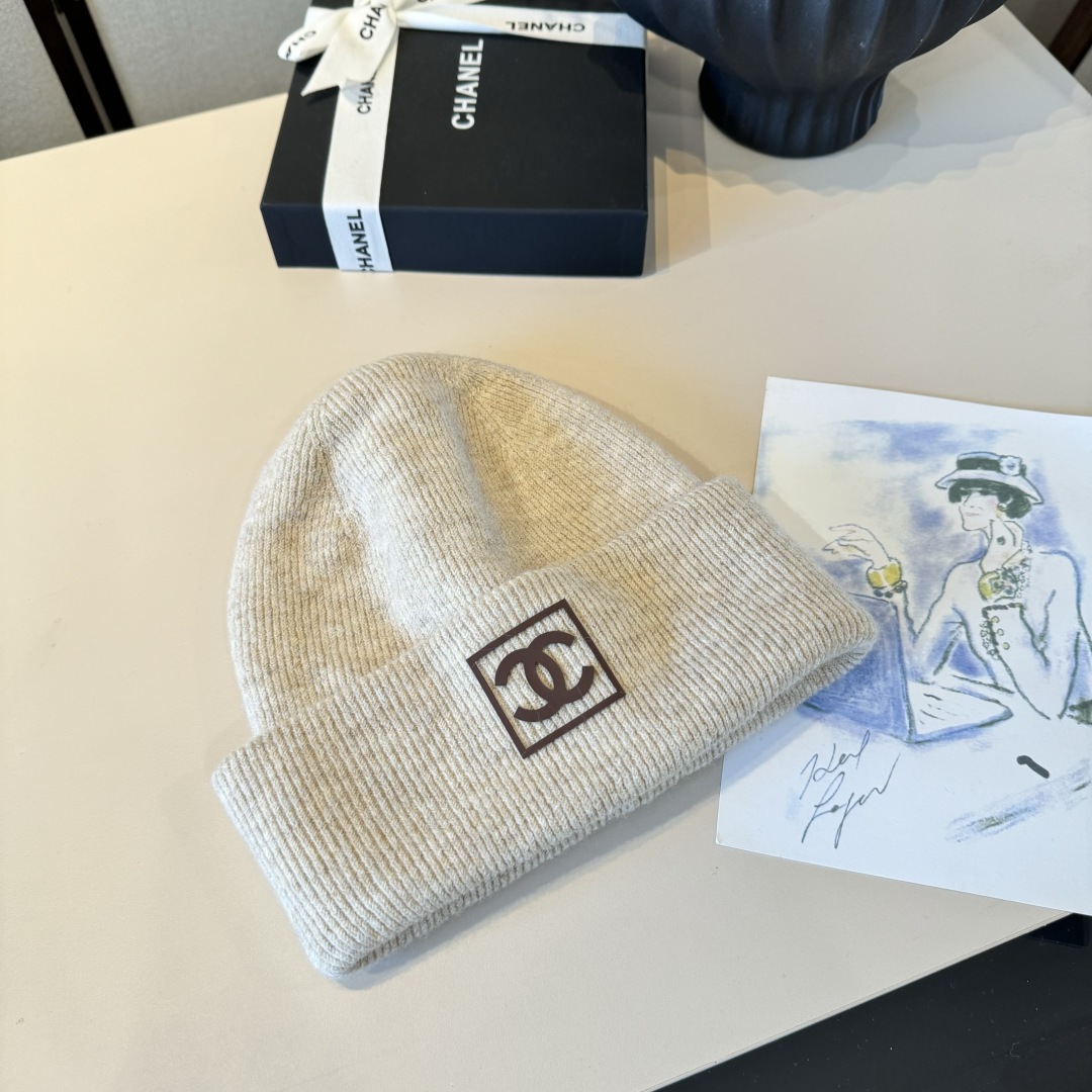 💕Chanel香奈儿秋冬新款毛线帽 羊毛面料，内标齐全