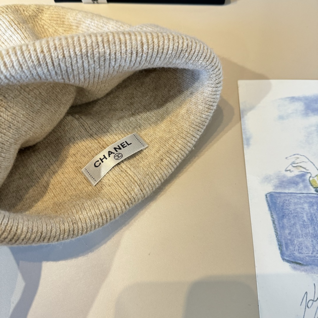 💕Chanel香奈儿秋冬新款毛线帽 羊毛面料，内标齐全