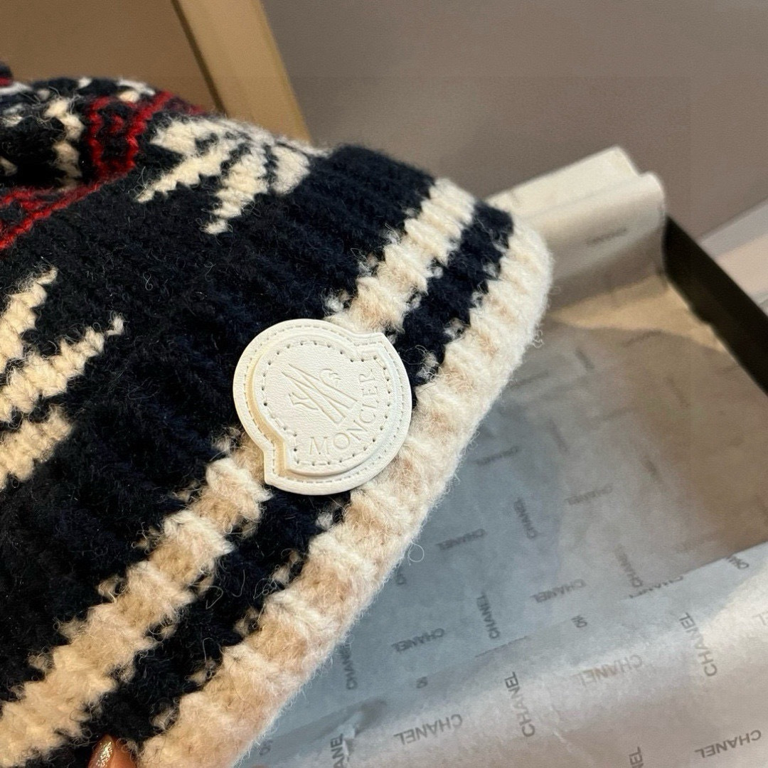 💕蒙口新款针织毛线帽，内里加绒