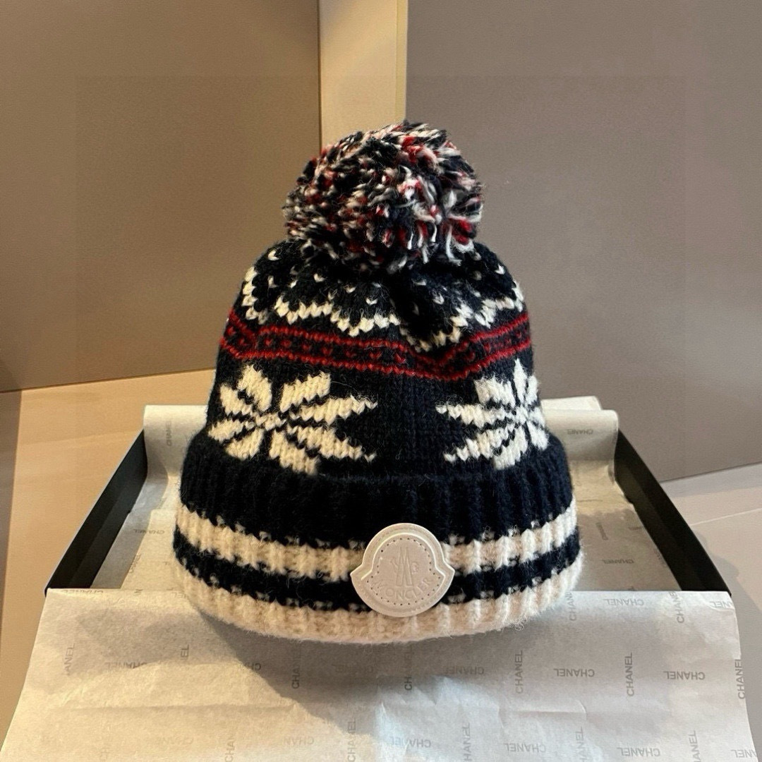 💕蒙口新款针织毛线帽，内里加绒