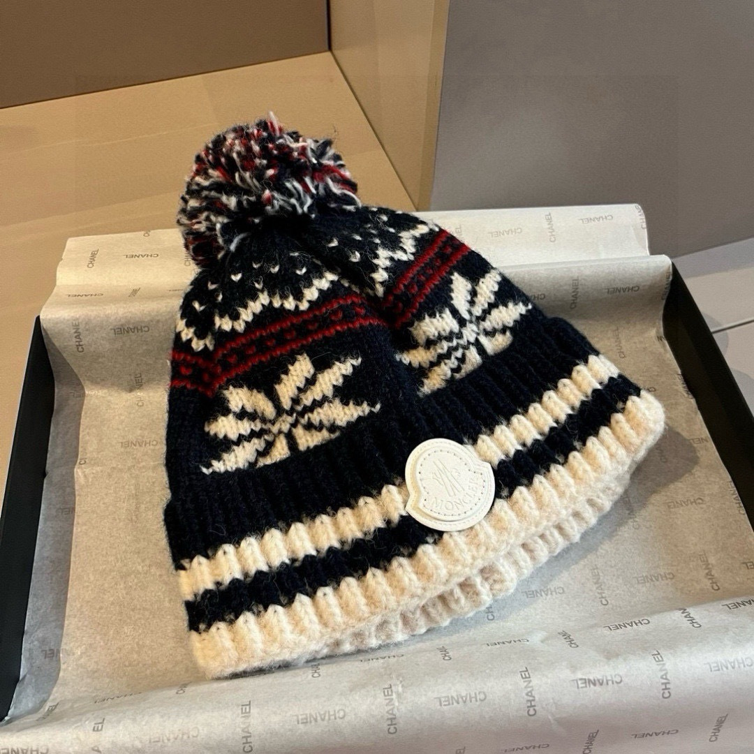 💕蒙口新款针织毛线帽，内里加绒