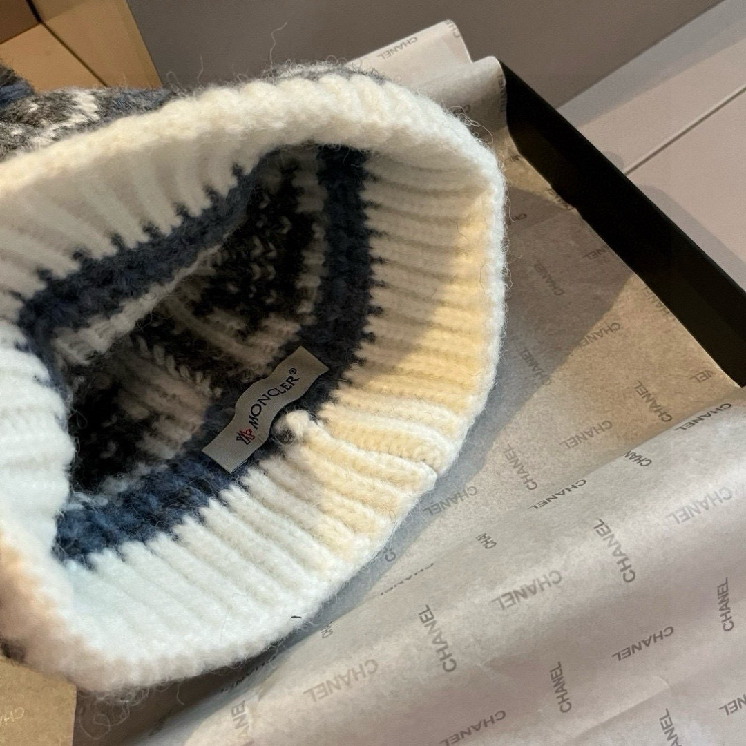 💕蒙口新款针织毛线帽，内里加绒