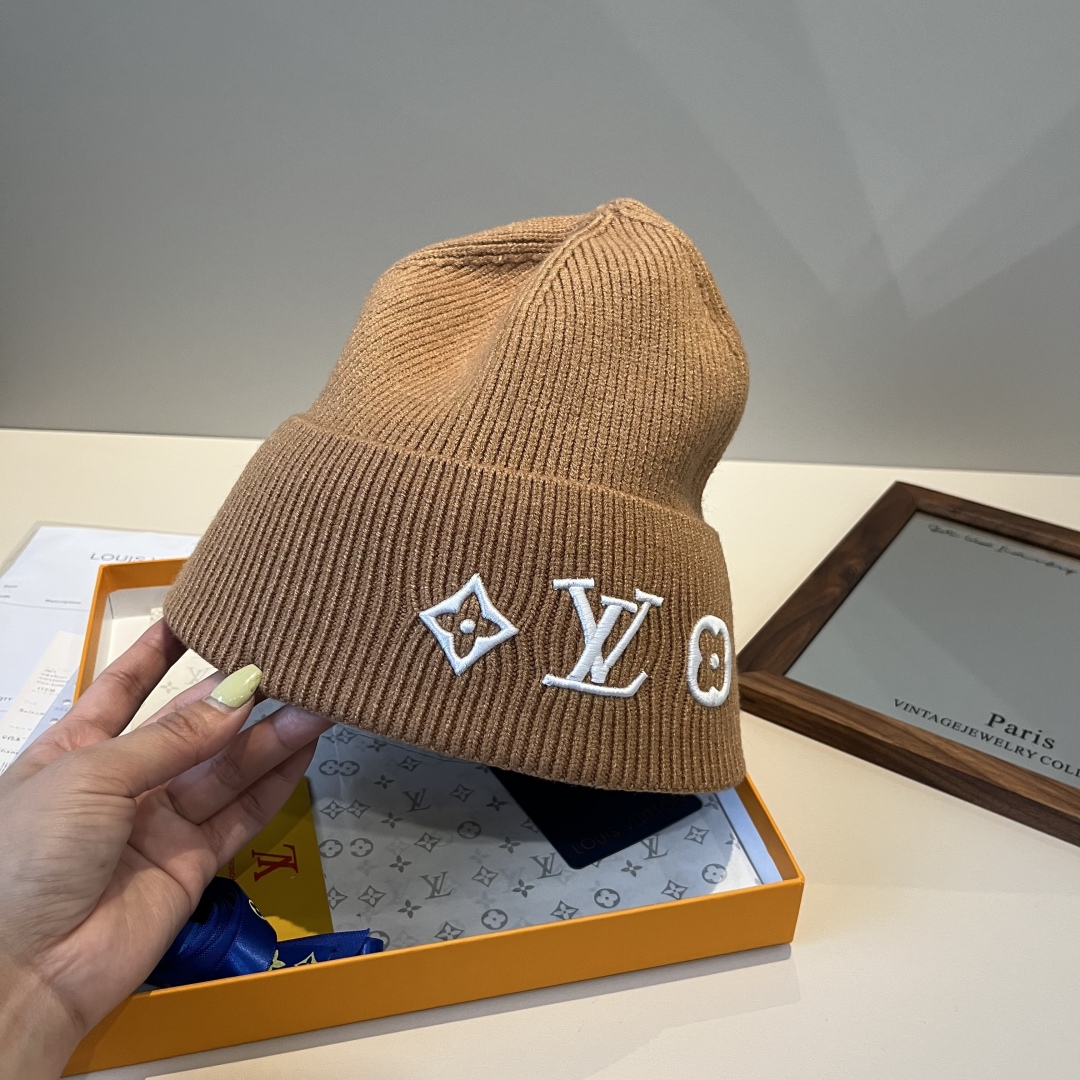 💕Lv路易威登专柜货，针织毛线帽，男女同款 正品开模