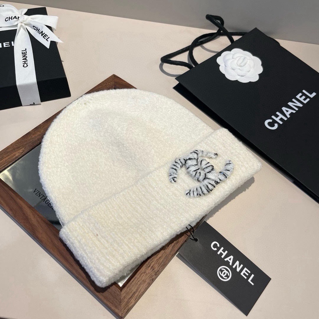 💕Chanel香奈儿针织毛线帽