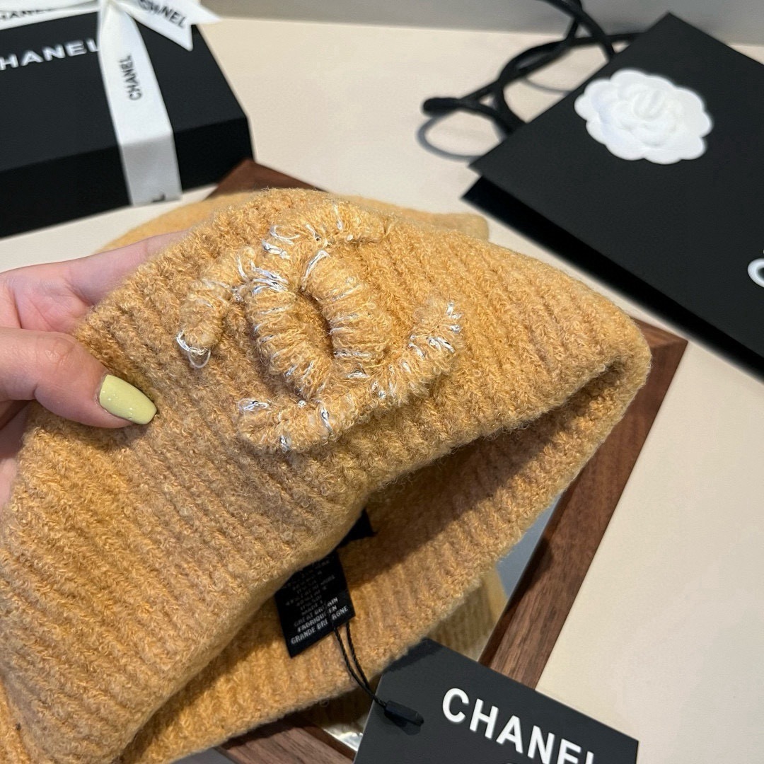 💕Chanel香奈儿针织毛线帽