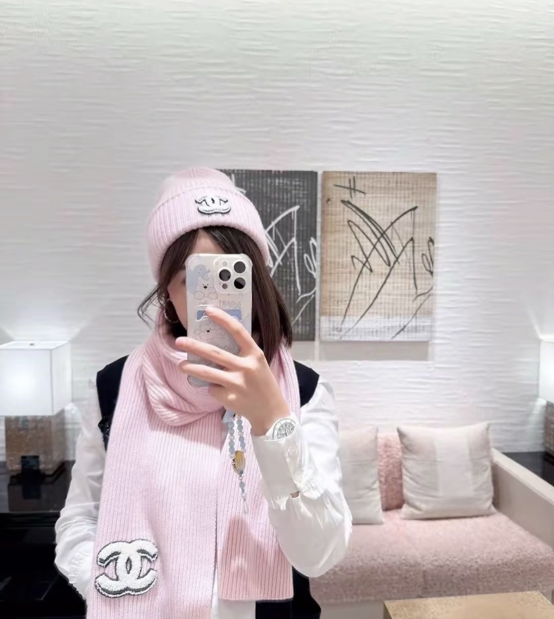 💕Chanel香奈儿针织毛线帽