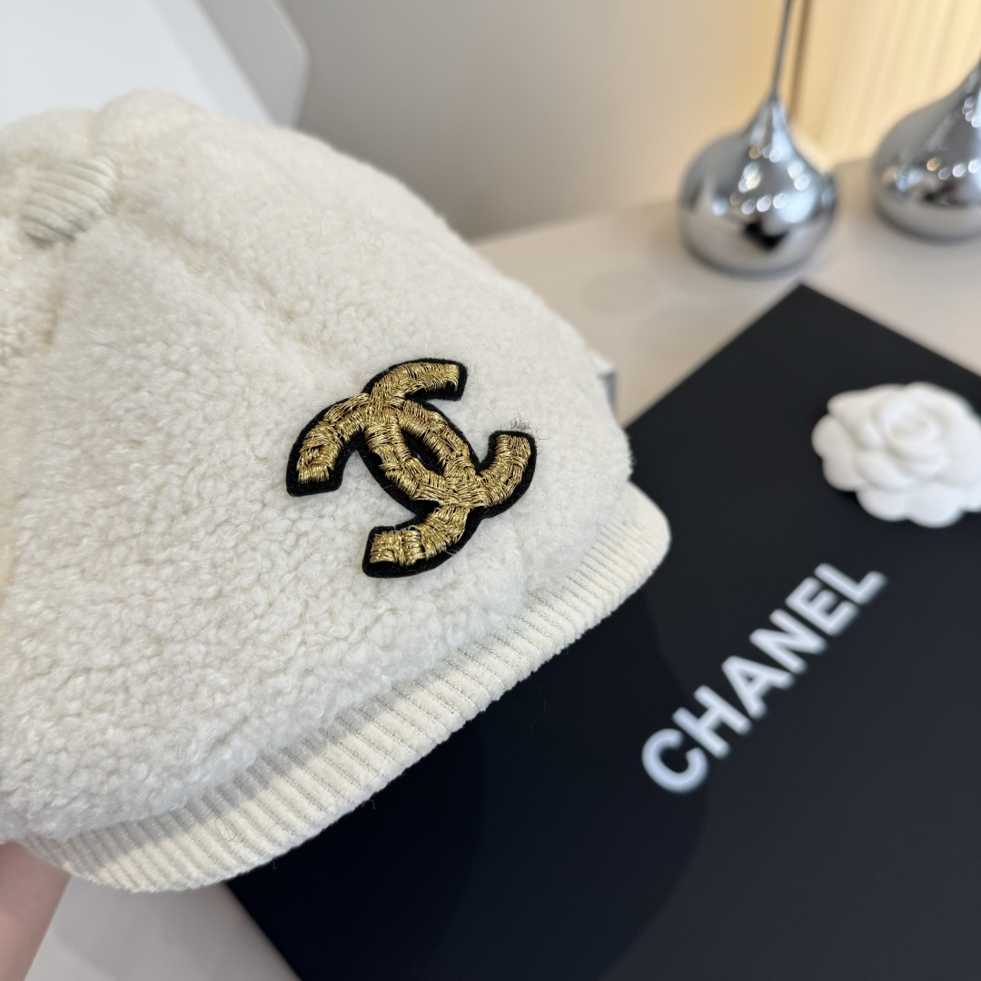 💕Chanel香奈儿羊毛鸭舌前进帽，男女通用，