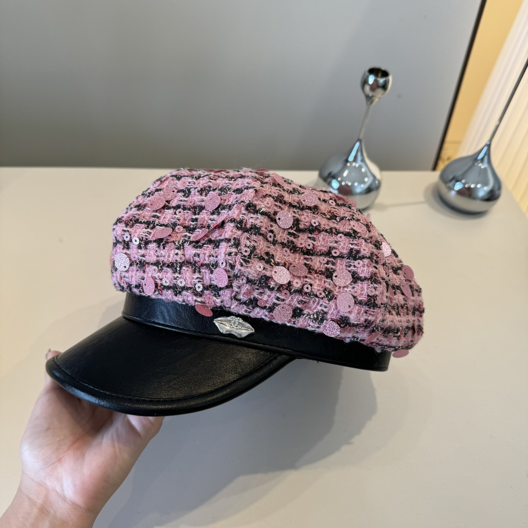 💕Chanel香奈儿新款鸭舌帽贝，闪片鸭舌帽，春秋新款，头围57cm