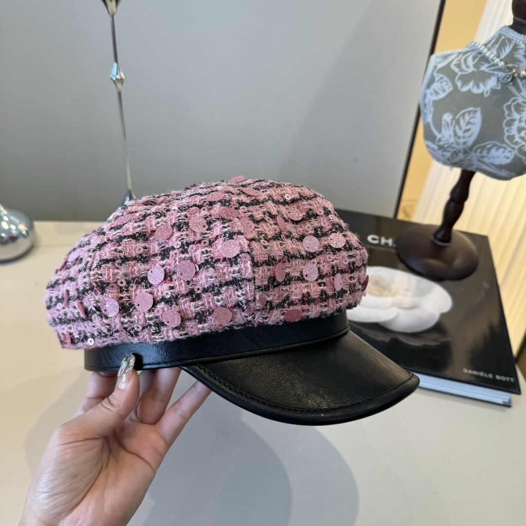 💕Chanel香奈儿新款鸭舌帽贝，闪片鸭舌帽，春秋新款，头围57cm